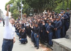 Eduardo Rivera refuerza cercanía con cadetes de la Academia de Policía